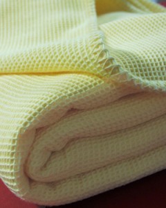 Waffelpiqué-Decke – MS Praxistextilien